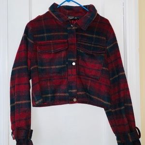 Soft cropted long sleeve  jacket